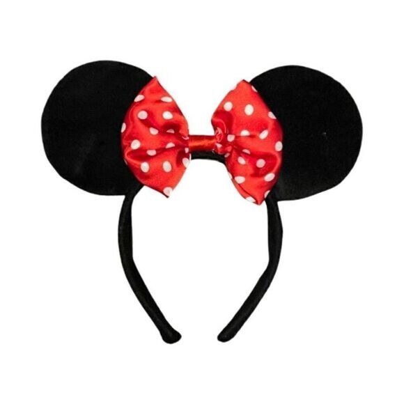 Disney Minnie Red and white polka dot Mouse Ears. NWOT - Picture 1 of 4